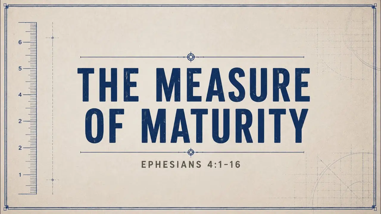 The Measure of Maturity: What the Bible Actually Says About a Healthy Church — full message from The Vine in Fairfield, CA